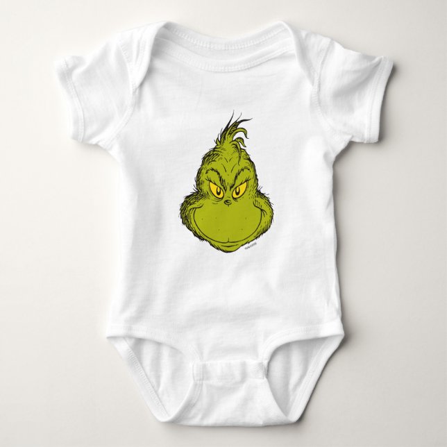 How Grinch Stole Christmas Classic Grinch Baby Bodysuit (Front)