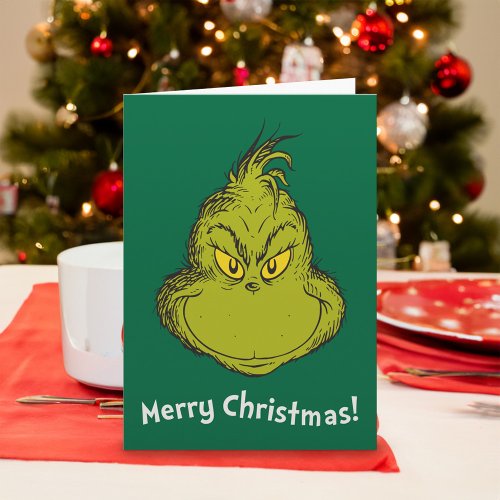 How Grinch Stole Christmas Classic Grinch Holiday Card