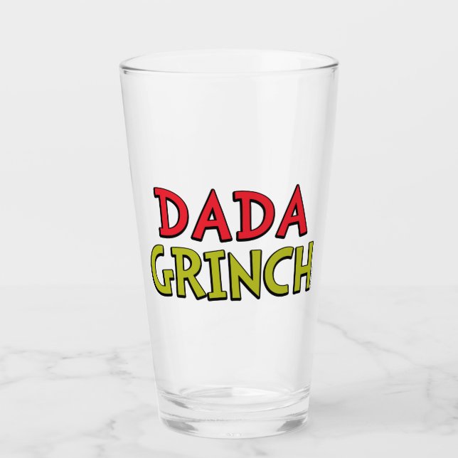 How Grinch Stole Christmas | Dada Grinch Glass (Front)