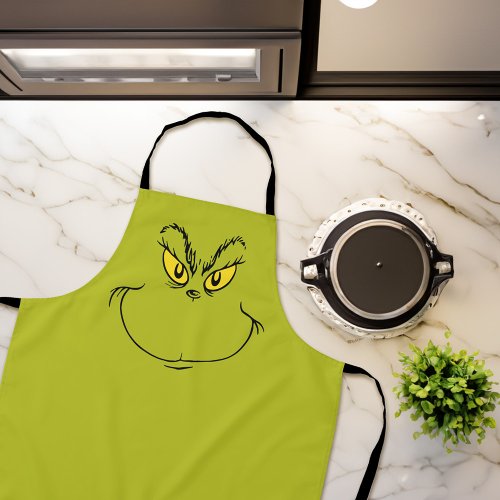 How Grinch Stole Christmas Face Apron