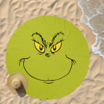 How Grinch Stole Christmas Face Beach Towel<br><div class="desc">The holidays will not be complete without Grinch!  HOW Grinch STOLE CHRISTMAS is a classic story of a town called Who-ville and how the Christmas spirit can melt even the coldest of hearts.</div>