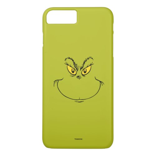 How Grinch Stole Christmas Face iPhone 8 Plus7 Plus Case