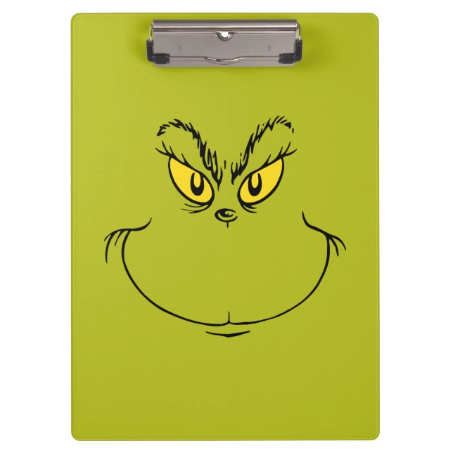 How Grinch Stole Christmas Face Clipboard (Front)