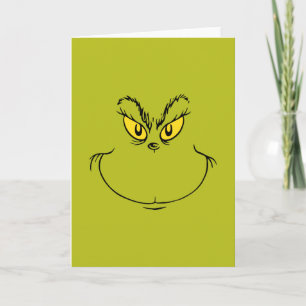 How Grinch Stole Christmas Face Holiday Card