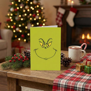 How Grinch Stole Christmas Face Holiday Card