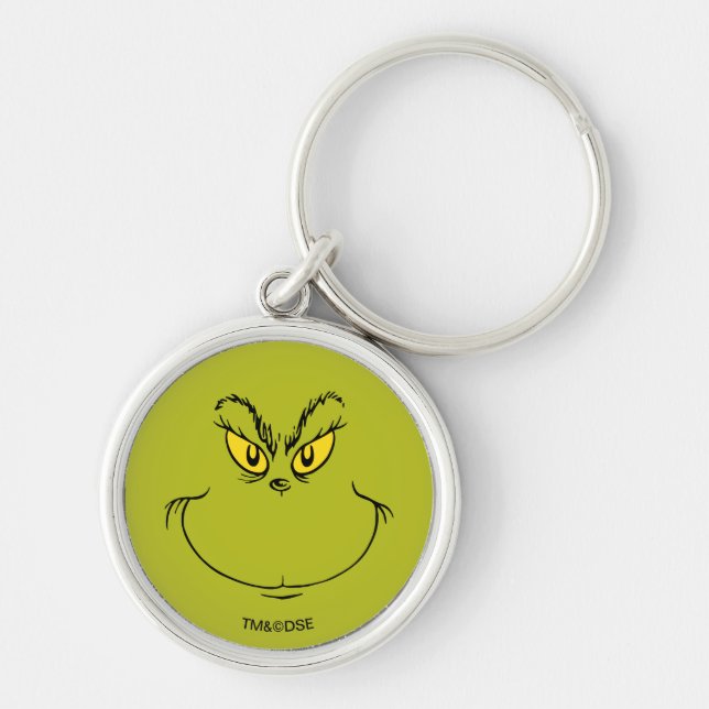 How Grinch Stole Christmas Face Keychain (Front)