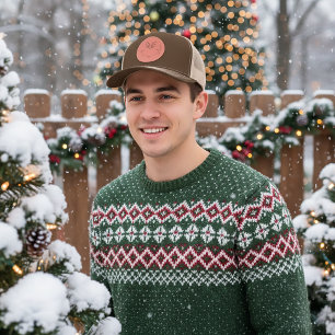 How Grinch Stole Christmas Face Leather Patch Hat