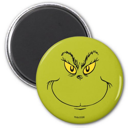 How Grinch Stole Christmas Face Magnet