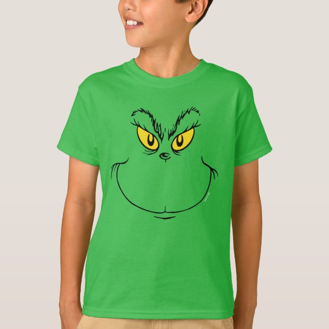 How Grinch Stole Christmas Face T-Shirt (Front)