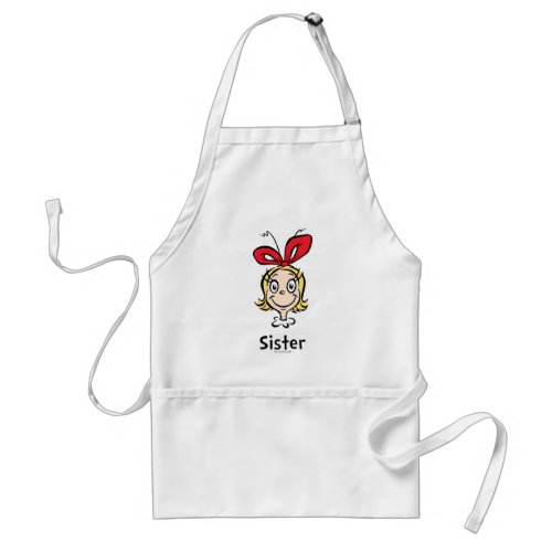 How Grinch Stole Christmas  Grinch Sister Adult Apron