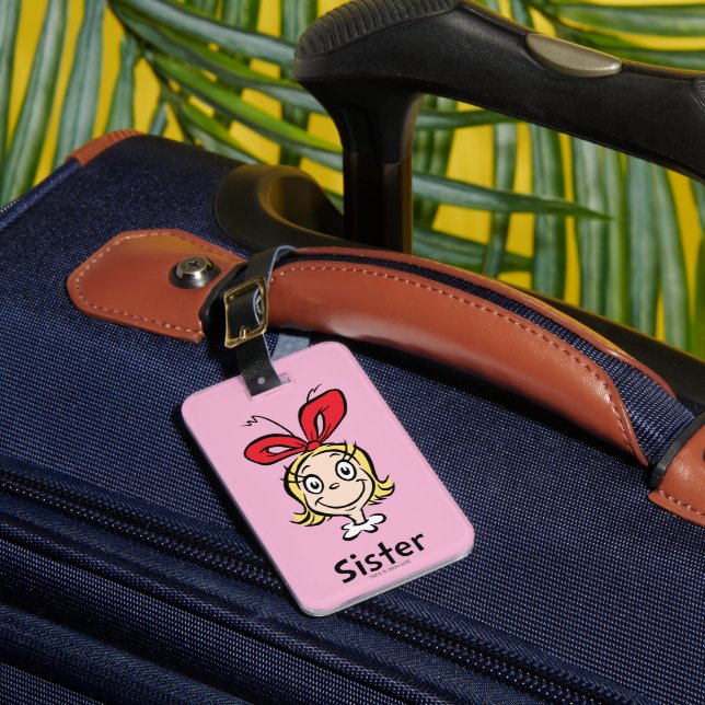 How Grinch Stole Christmas | Grinch Sister Luggage Tag (Front Insitu 1)