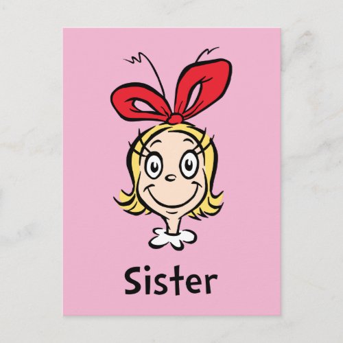 How Grinch Stole Christmas  Grinch Sister Postcard