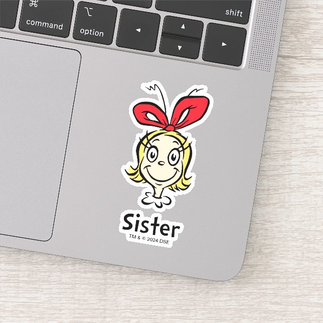 How Grinch Stole Christmas | Grinch Sister Sticker (Detail)