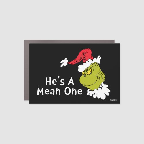 How Grinch Stole Christmas  Hes A Mean One Car Magnet