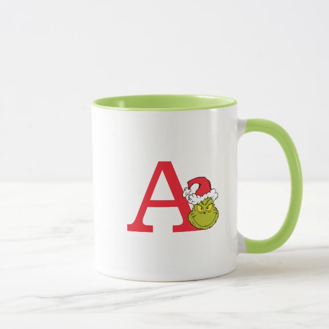 How Grinch Stole Christmas | Monogram A Mug (Right)