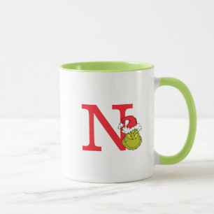 How Grinch Stole Christmas   Monogram N Mug