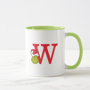 How Grinch Stole Christmas   Monogram W Mug