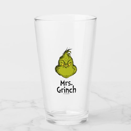 How Grinch Stole Christmas  Mrs Grinch Glass