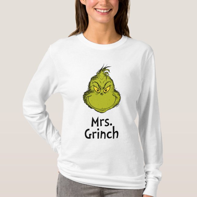 How Grinch Stole Christmas | Mrs. Grinch T-Shirt (Front)