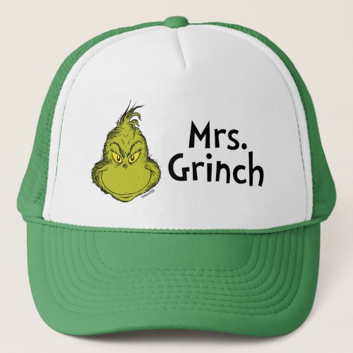 How Grinch Stole Christmas  Mrs Grinch Trucker Hat