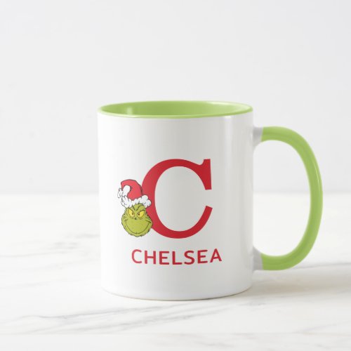 How Grinch Stole Christmas  Name  Monogram C Mug