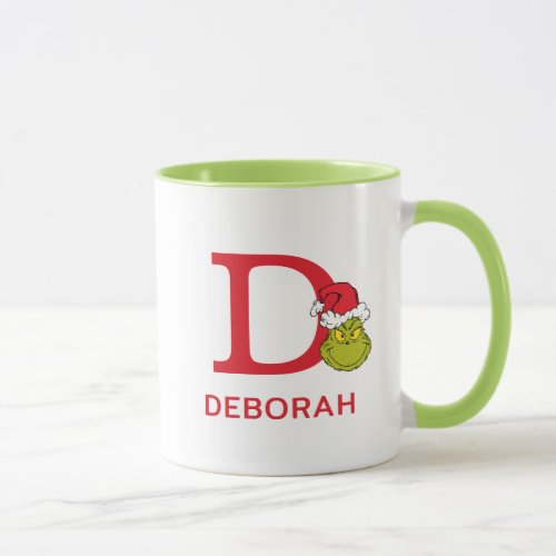 How Grinch Stole Christmas  Name  Monogram D Mug