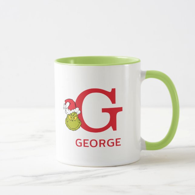 How Grinch Stole Christmas | Name & Monogram G Mug (Right)