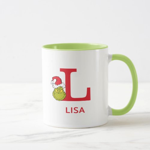 How Grinch Stole Christmas  Name  Monogram L Mug