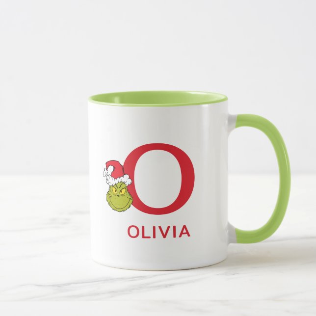 How Grinch Stole Christmas | Name & Monogram O Mug (Right)