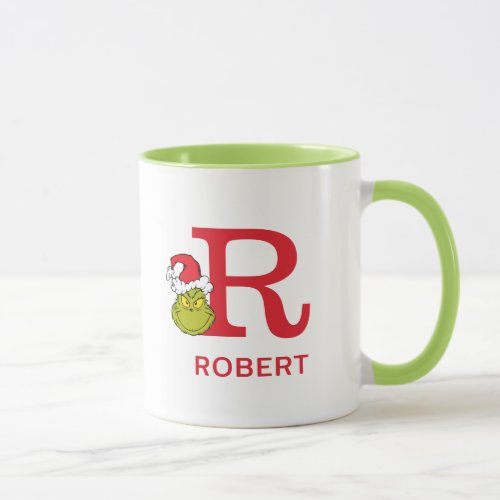 How Grinch Stole Christmas  Name  Monogram R Mug