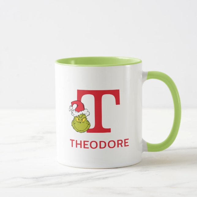 How Grinch Stole Christmas | Name & Monogram T Mug (Right)