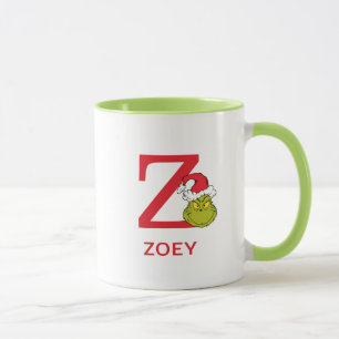 How Grinch Stole Christmas Name & Monogram Z Mug