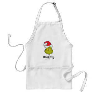 How Grinch Stole Christmas Naughty Grinch Adult Apron