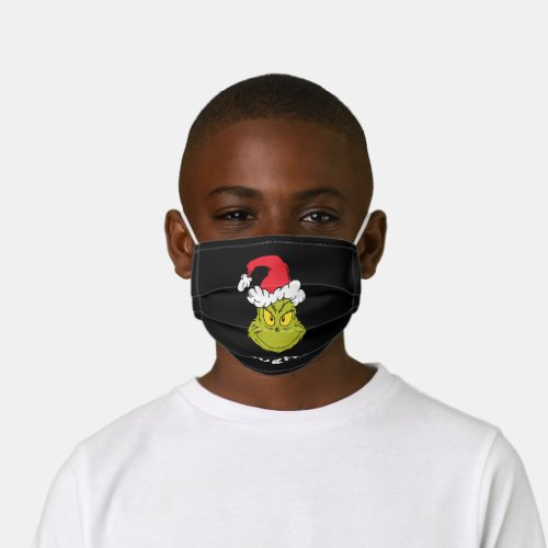 How Grinch Stole Christmas  Naughty Grinch Kids Cloth Face Mask