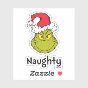 How Grinch Stole Christmas   Naughty Grinch Sticker