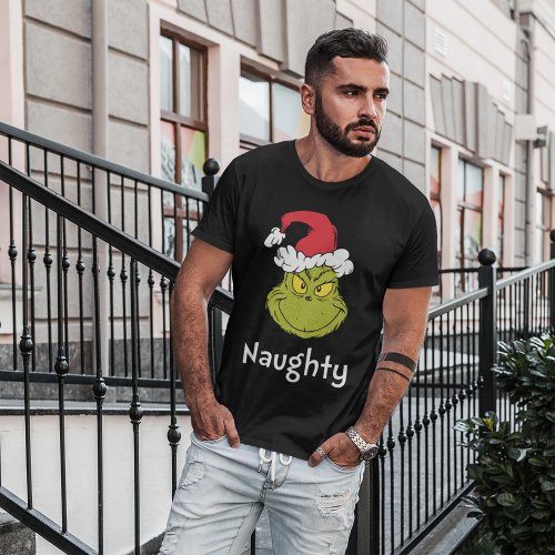 How Grinch Stole Christmas  Naughty Grinch T_Shirt