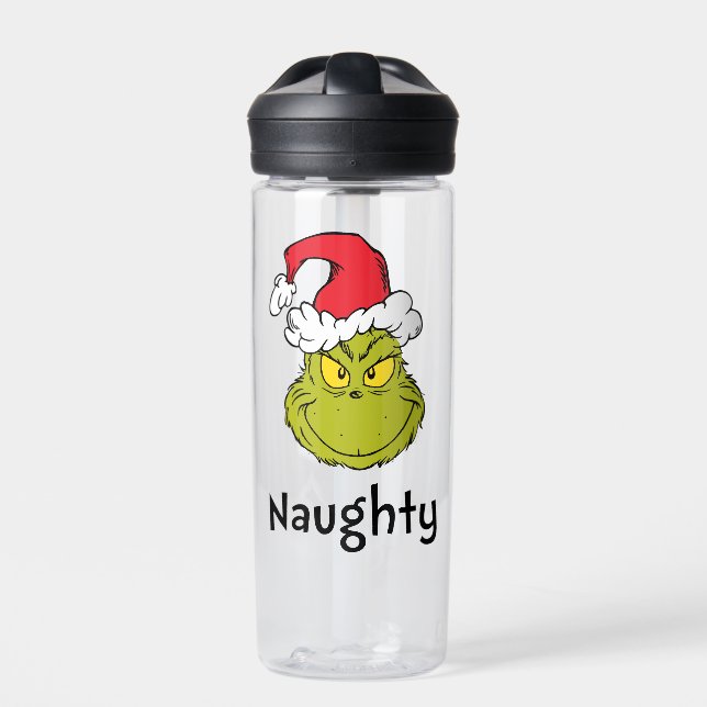 How Grinch Stole Christmas | Naughty Grinch Water Bottle (Front)
