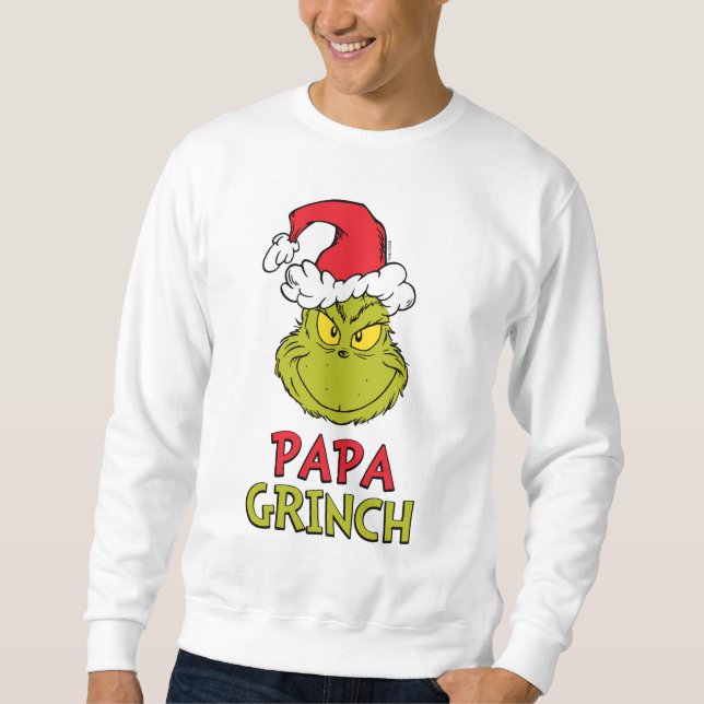 How Grinch Stole Christmas | Papa Grinch T-Shi Sweatshirt (Front)