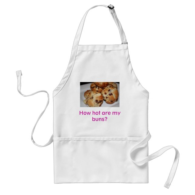 How hot are my buns? adult apron (Front)