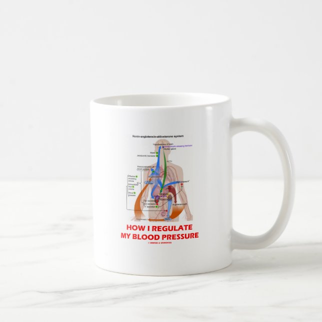 How I Regulate My Blood Pressure (Anatomical) Coffee Mug (Right)