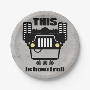 How I Roll   4x4 Off-Road Rock Crawler Truck Paper Plates