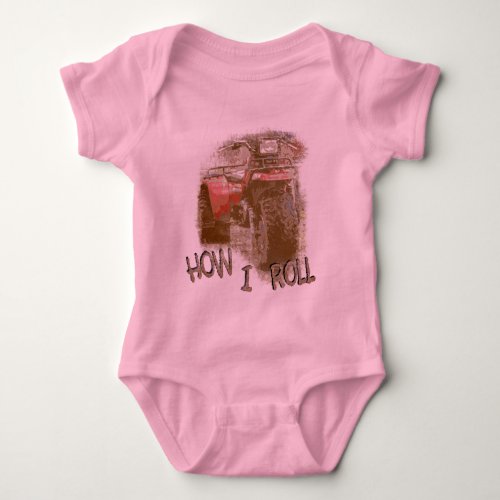 How I Roll _ ATC Trike Three Wheeler Baby Bodysuit