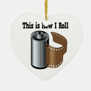 How I Roll Camera Film Ceramic Ornament
