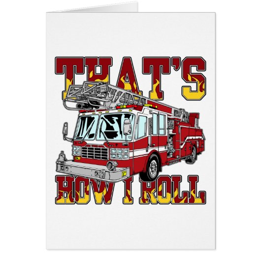 How I Roll Fire Truck Cards (Front)