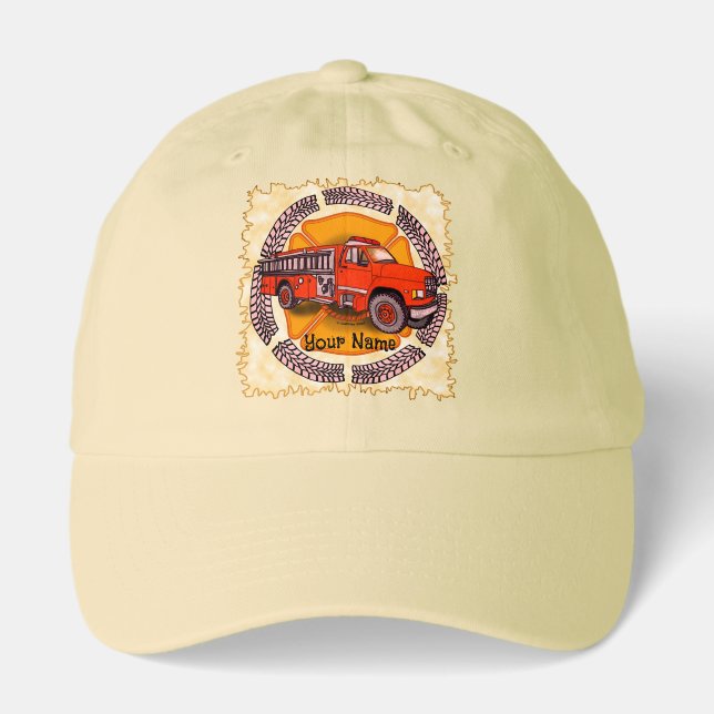 How I Roll Firetruck firefighter hat (Front)