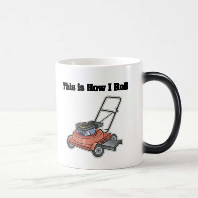 How I Roll (Lawn Mover) Color Morph Mug (Right)