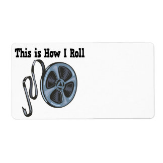 How I Roll Movie Film Tape Label