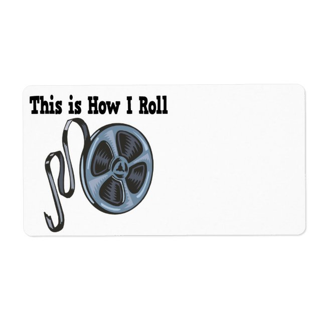 How I Roll Movie Film Tape Label (Front)