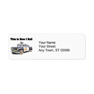 How I Roll (Police/Cop Car) Label