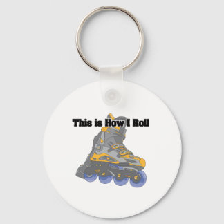 How I Roll (Roller Blades/Inline Skates) Keychain
